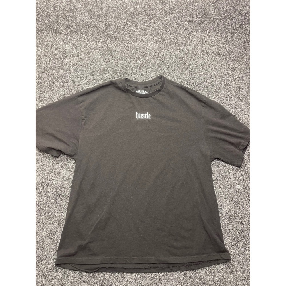Eighty Eight Brand Mens 3XL Black Hustle Graphic T-Shirt Short Sleeve Crew Neck